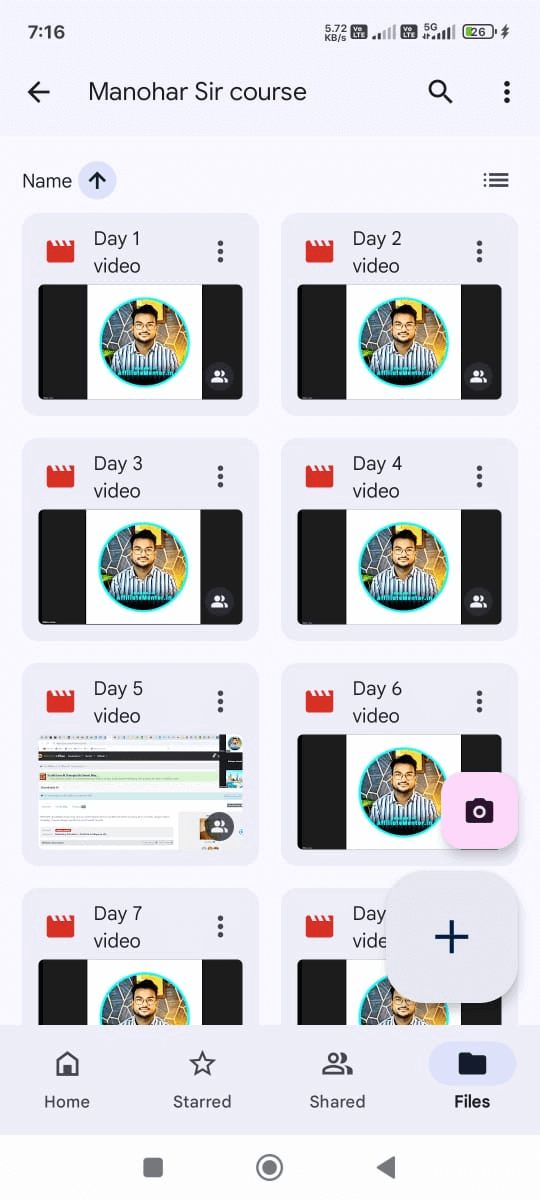 Google Drive Vault Content