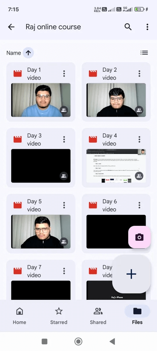 Google Drive Vault Content