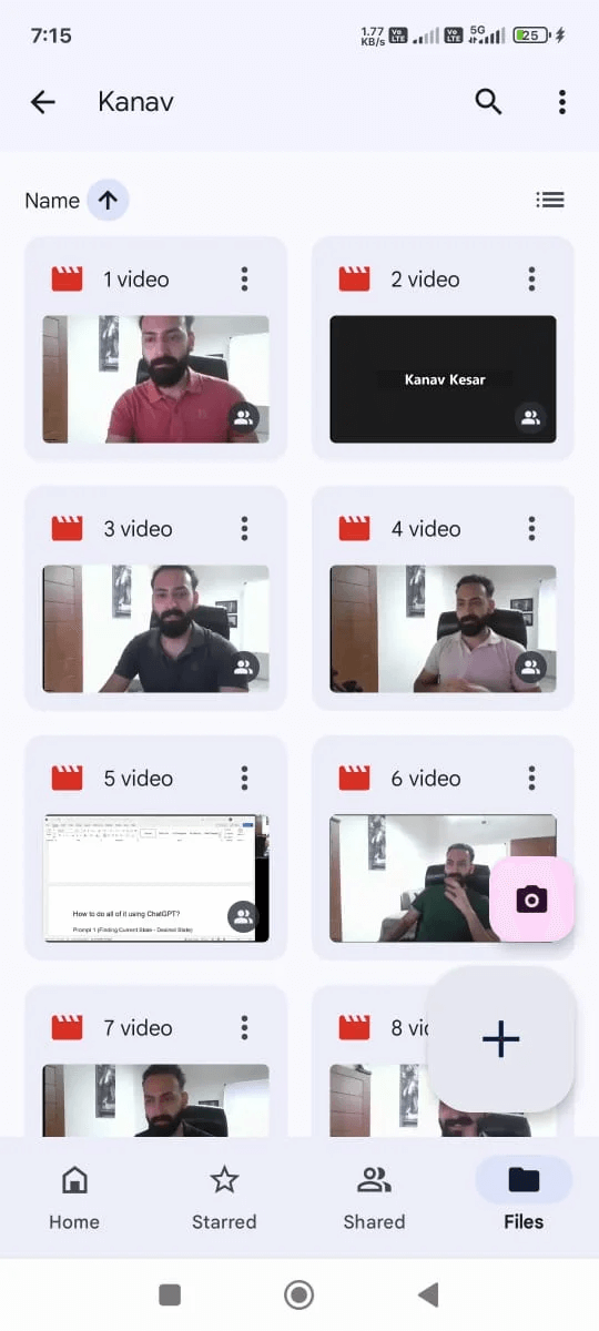 Google Drive Vault Content