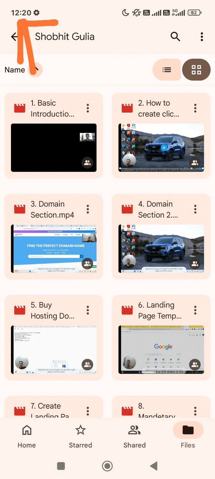 Google Drive Vault Content